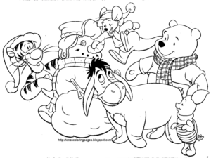 Disney Christmas Coloring Pages