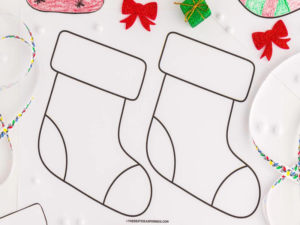 Christmas Stocking Coloring Page