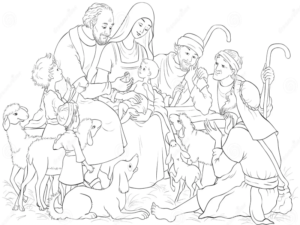 Christian Christmas Coloring Pages