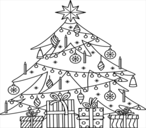 printable christmas tree coloring pages