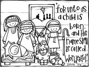 christmas coloring pages christian