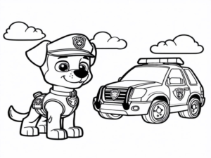 paw patrol christmas coloring pages