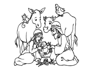 Christian Christmas Coloring Pages