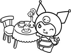 Kuromi Coloring Pages