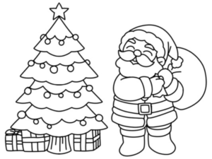 printable christmas tree coloring pages