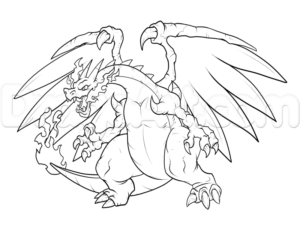 charizard coloring page