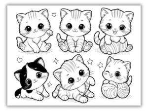 Kitten Coloring Pages