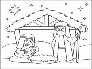 Christian Christmas Coloring Pages