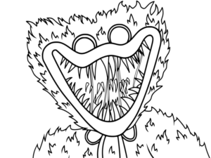 Huggy Wuggy Coloring Pages