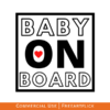 Baby on Board SVG Free
