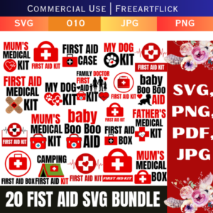 Best First Aid Kit SVG Vector File Download