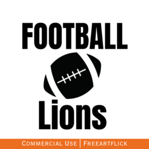 Free Lions Football SVG to Download