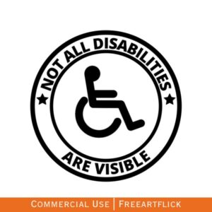 Not All Disabilities Are Visible SVG