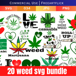 Best Cannabis Logo SVG Bundle Download
