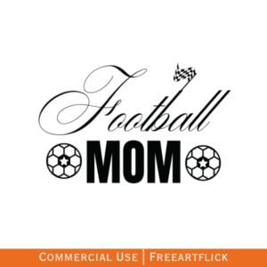 Downloadable Free Football Mom SVG