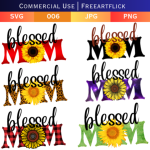 Blessed sunflower Mom SVG