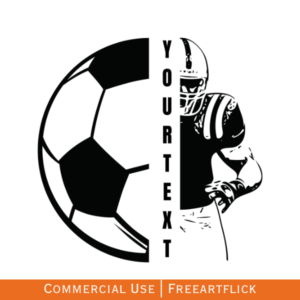 Free Art Flick Football SVG