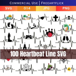 Best Heartbeat Line SVG Bundle Download