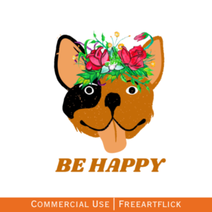 Free Art Flick Be Happy SVG