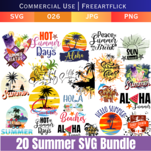 Hot Summer SVG Bundle Download