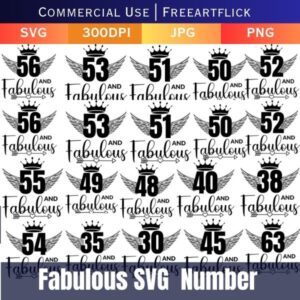 Fabulous Numbers SVG Bundle Download