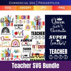 Creative Teacher SVG Bundle Download