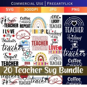 teacher SVGs Bundle Download