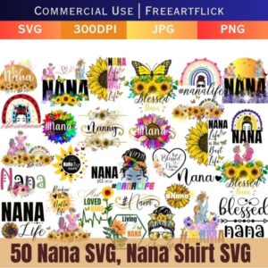 50 Best Nana SVG Bundle Download