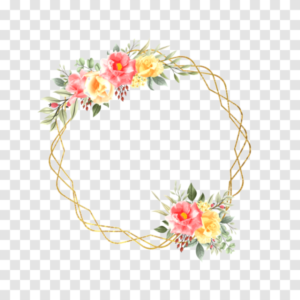 Free Floral Frame PNG Download