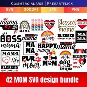 Download Mom Sign SVG Bundle