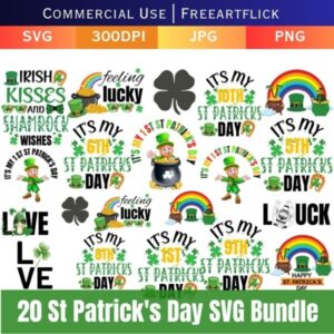 Download Happy St. Patrick's Day SVG sings Bundle