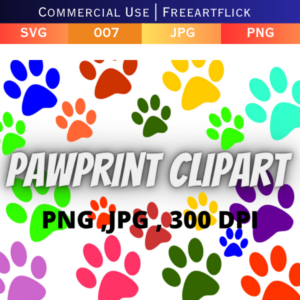 Dog Paw Print SVG Bundle Download