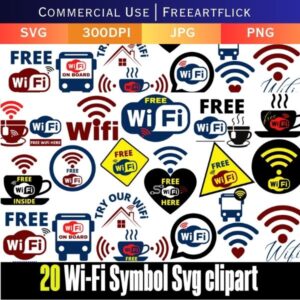 Best WiFi Symbol SVG Bundle Download