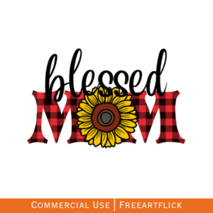 Adorable Blessed Mom SVG Download for Free