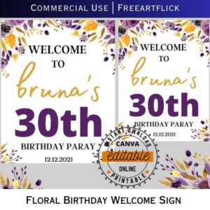 Alterable Birthday Welcome Template Download