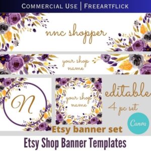 Free Art Flick Etsy Banner Template