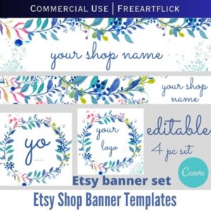 Free to Use Alterable Etsy Banner Template
