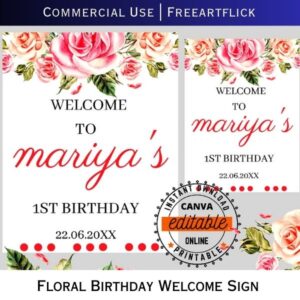 Free Customizable Birthday Welcome Design