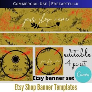 Canva Editable Etsy Banner Template Free