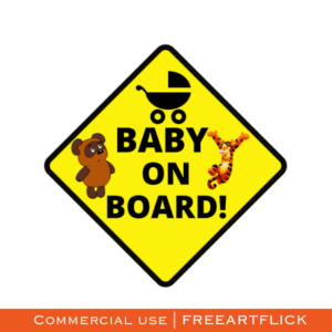 cool Baby On Board SVG
