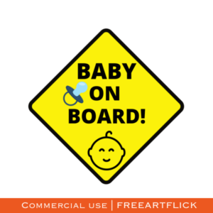 Baby On Board SVG sign