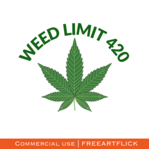 420 SVG Marijuana Leaf Downloadable