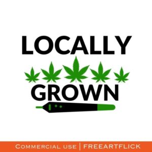 Downloadable Free Marijuana Leaf SVG Image
