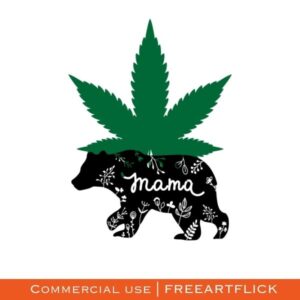 Printable Free Marijuana Leaf SVG