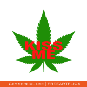 Green cannabis Leaf SVG File Download