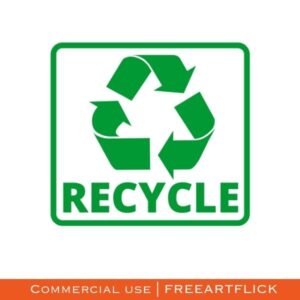 Free Green Recycling Sign SVG Download