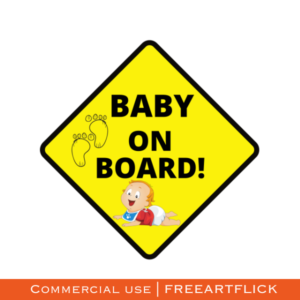 adorable Baby On Board SVG