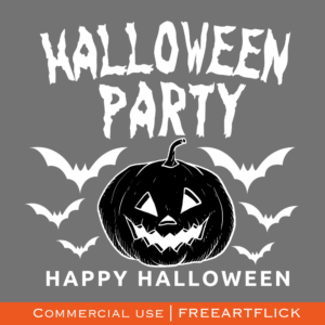 Black and White Free Halloween SVG