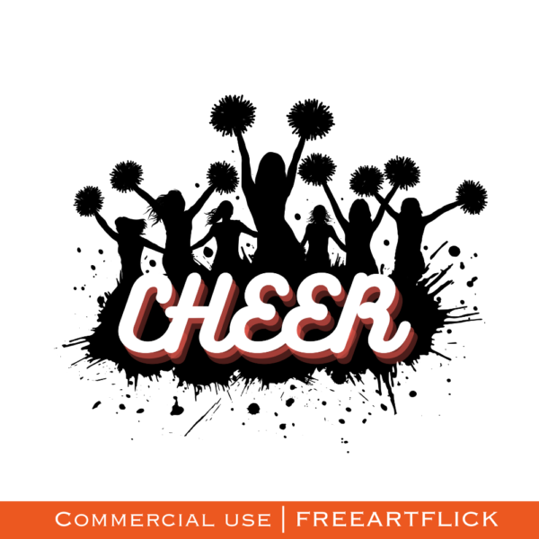 Black Cheerleader SVG