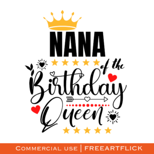 birthday queen svg